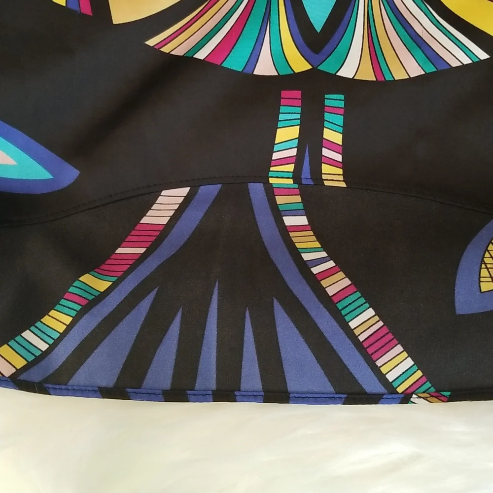 Nicole  Miller blouse Vibrant  Colors.Sz.L - Picture 9 of 15